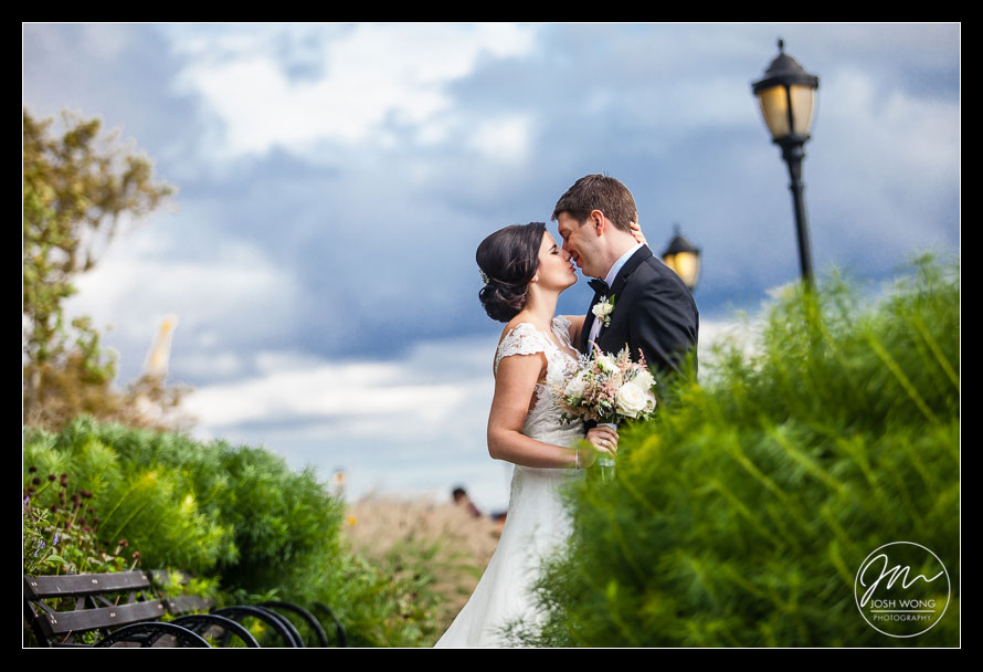Bridal Portraits at Wagner Park in New York City