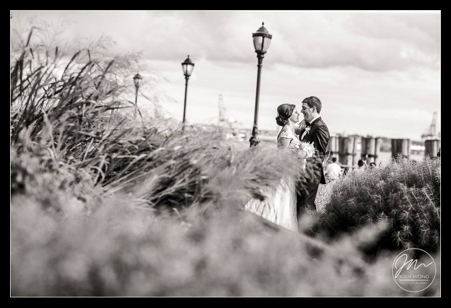 Bridal Portraits at Battery Park in Downtown New York City