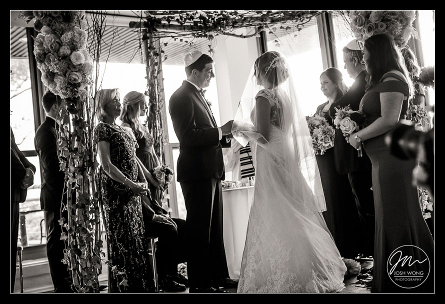 The View at The Battery Wedding Ceremony photographed by Josh Wong Photography