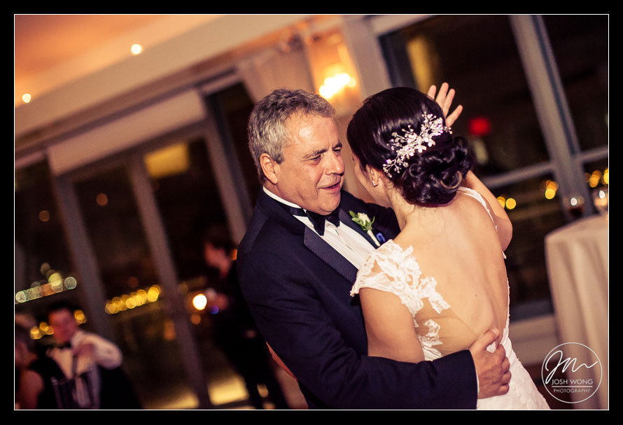 Father daughter dance The View at The Battery Wedding photography by Josh Wong Photo