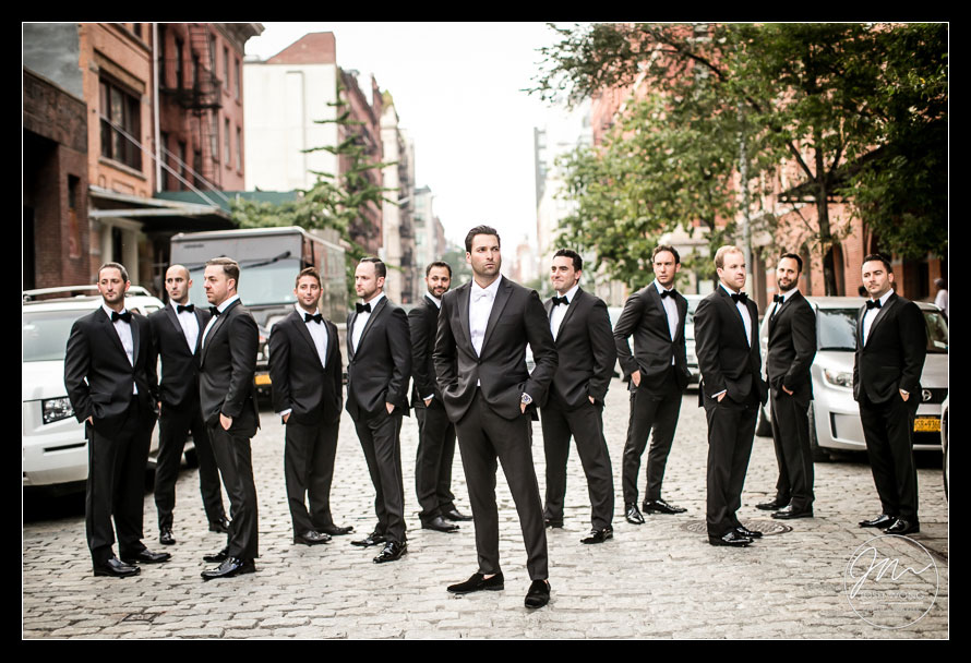 Wedding bridal portraits areas in downtown Tribeca, New York City. Wedding pictures by Josh Wong Photography