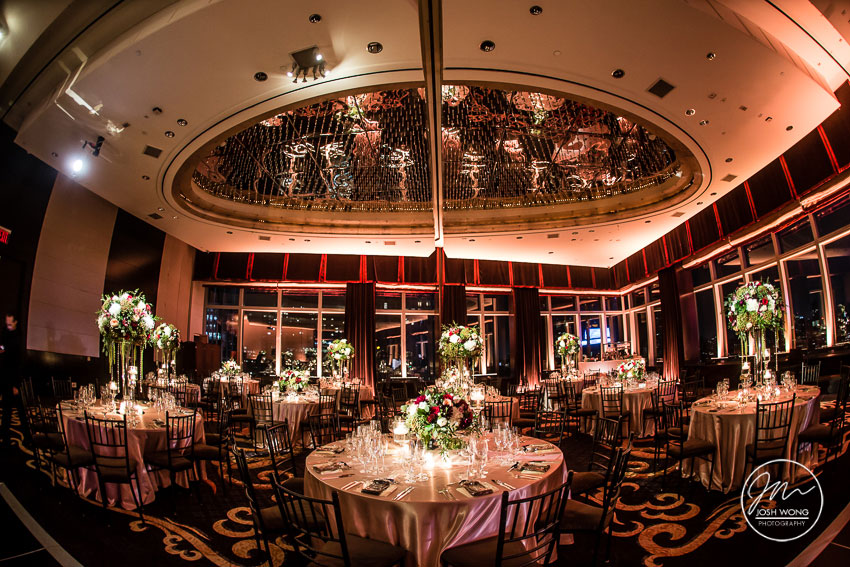 Centerpieces and Floral designs by Bride & Blossom were beautifully captured in their final placement by Josh Wong Photography.