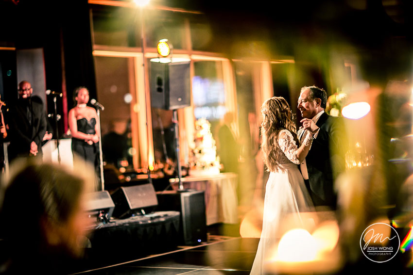 A beautifully captured moment of the Father-Daughter dance by NYC's top wedding photographers. 