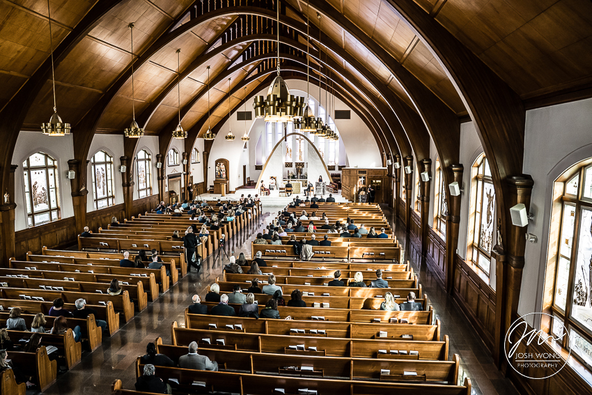 Wedding at Notre Dame R.C Church | Great Neck, New York . Wedding pictures by Josh Wong Photography