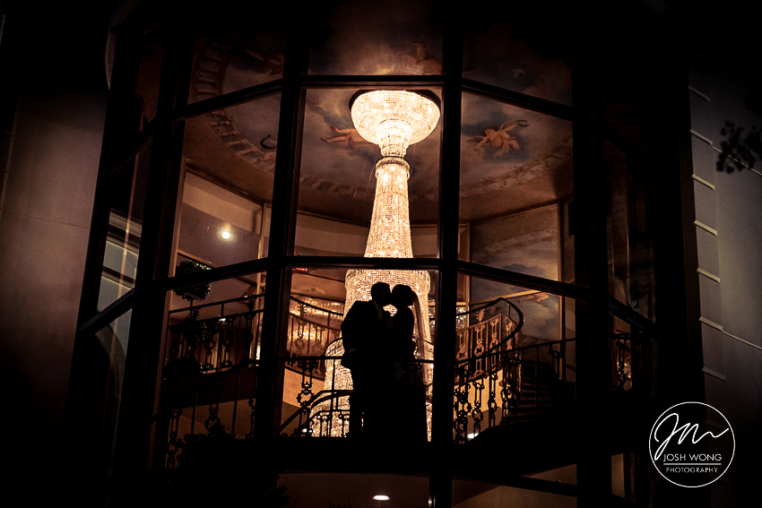 Final Bridal portraits at Leonard's Palazzo. Wedding pictures by Josh Wong Photography
