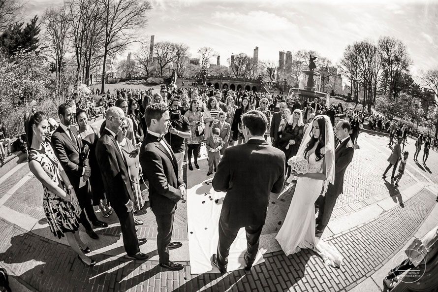 Central Park Bethesda Fountain Wedding NYC Wedding - Pictures by Top New York Wedding Photographer Josh Wong Photography