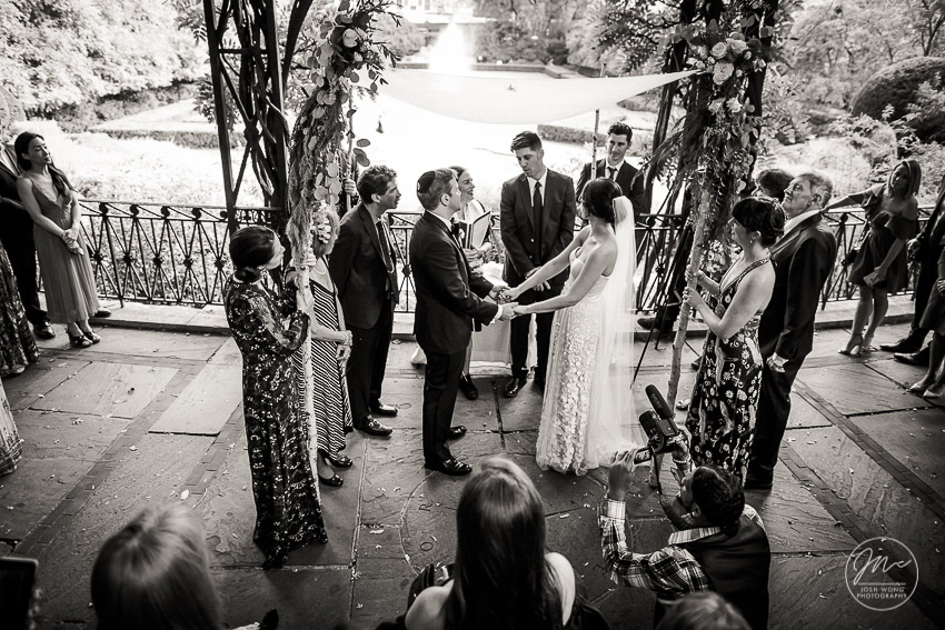 Conservatory Garden Central Park Conservancy Weddings by Central Park Wedding Photographer Josh Wong Photography