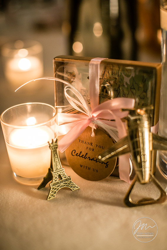 Parisian inspired themed wedding decor. 