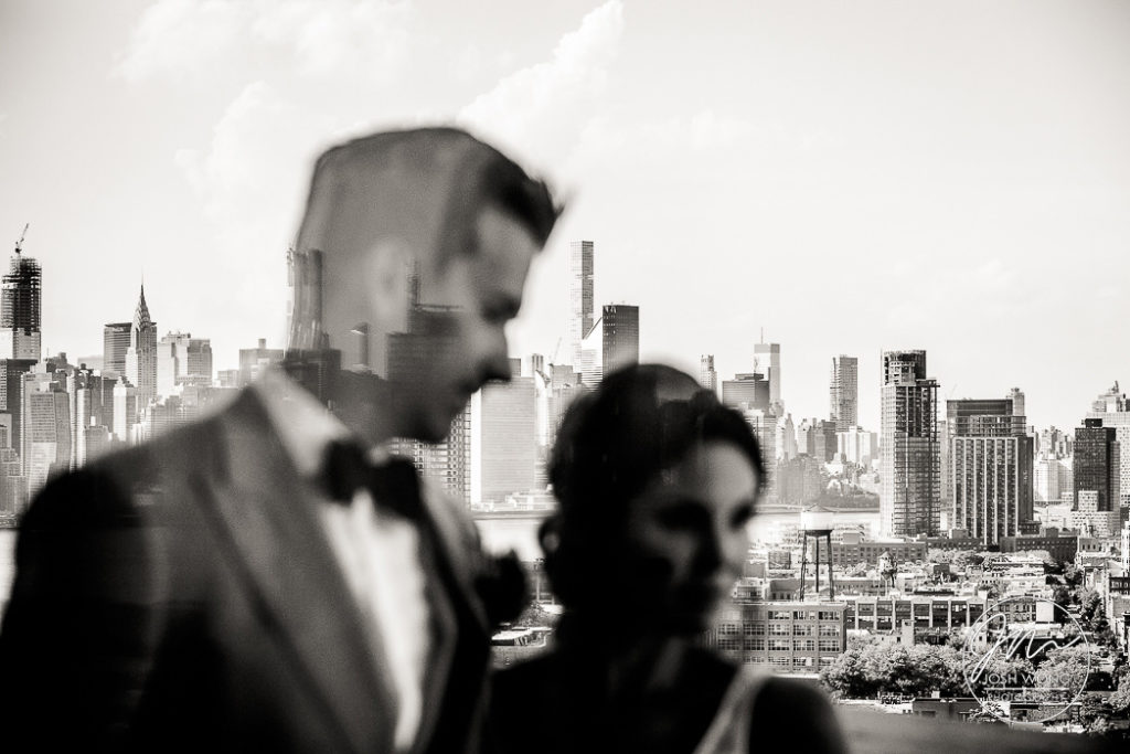 A William Vale Hotel Wedding by top Brooklyn wedding photographer Josh Wong Photography