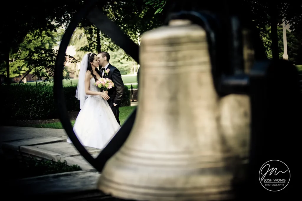 The Liberty Bell at Penn State. A Penn State University wedding by top Philadelphia wedding photographer Josh Wong Photography