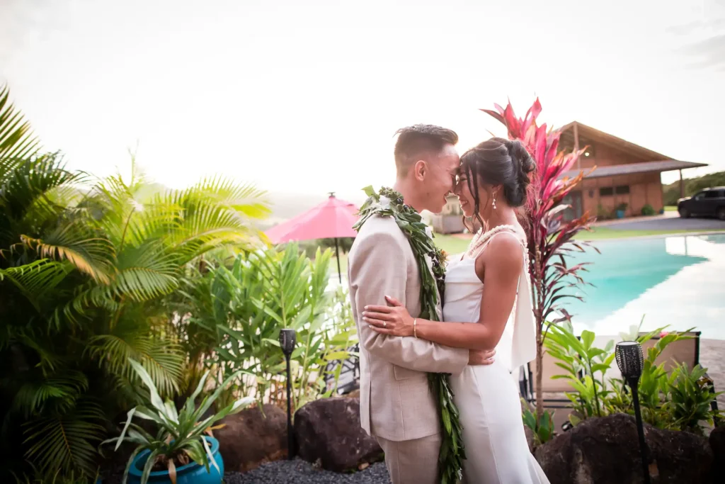 Magical Destination Wedding at Ka’ala Vista in Waialua, Hawaii