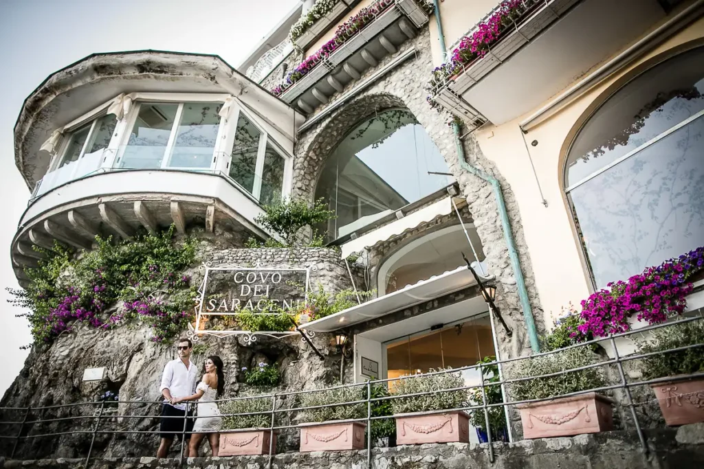 The couple stayed at hotel Covo dei Saraceni in Positano Italy. photo by Josh Wong 
